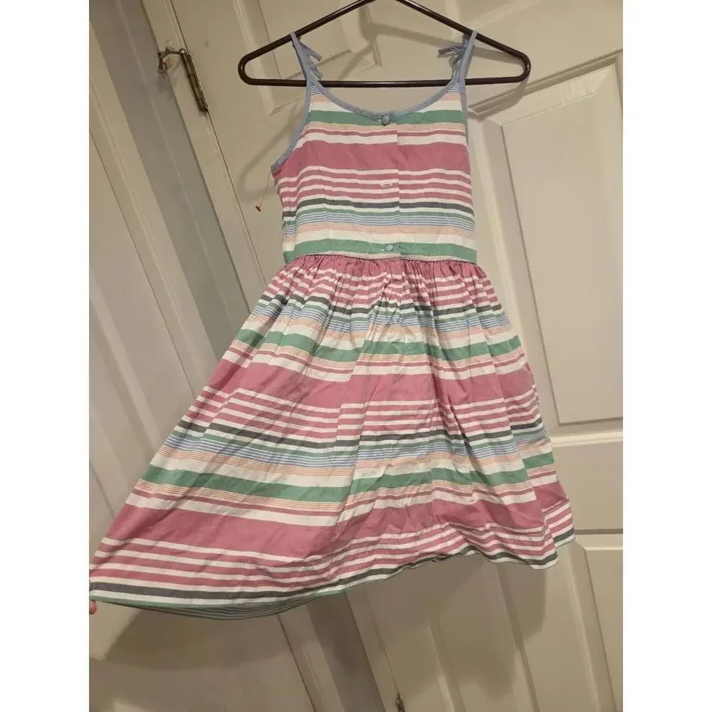 Polo ralph Lauren size 12 oxford Girls' Striped Sleeveless Summer Dress